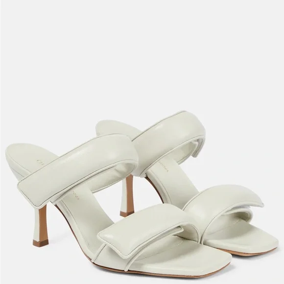 Gia Couture x Pernille Teisbaek NWOT Leather Heeled Sandals Size 8 US 38 EU - Picture 1 of 9